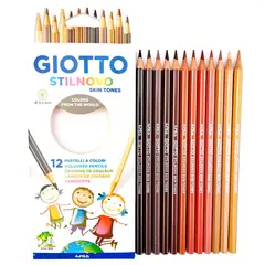 GIOTTO - Lapices Stilnovo Skin Tones 12 Colores Tonos Piel