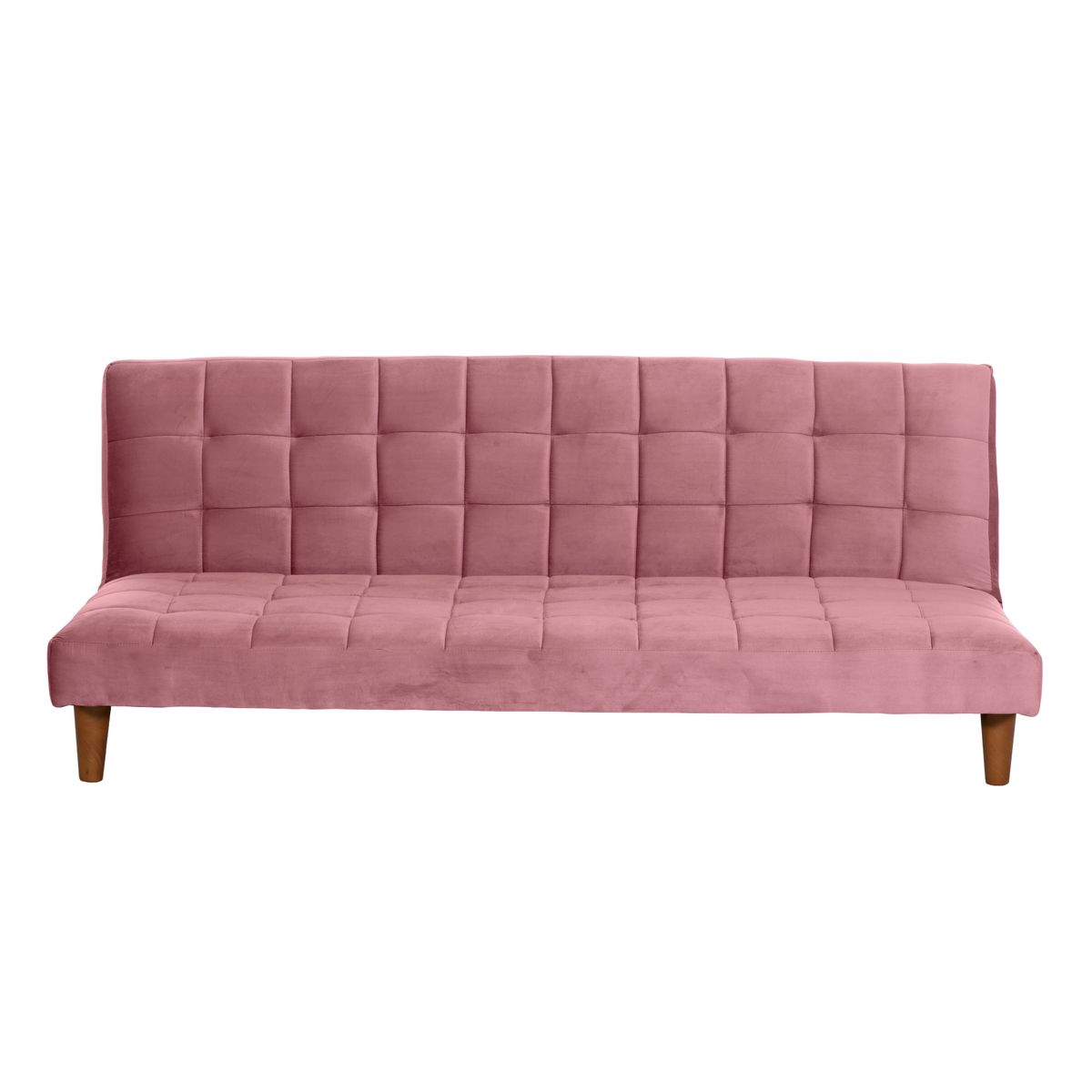 LATAM HOME - Futón Sofá Cama Turin Tela Velvet Palo Rosa