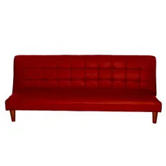 LATAM HOME - Futón Sofá Cama Turin PU Rojo