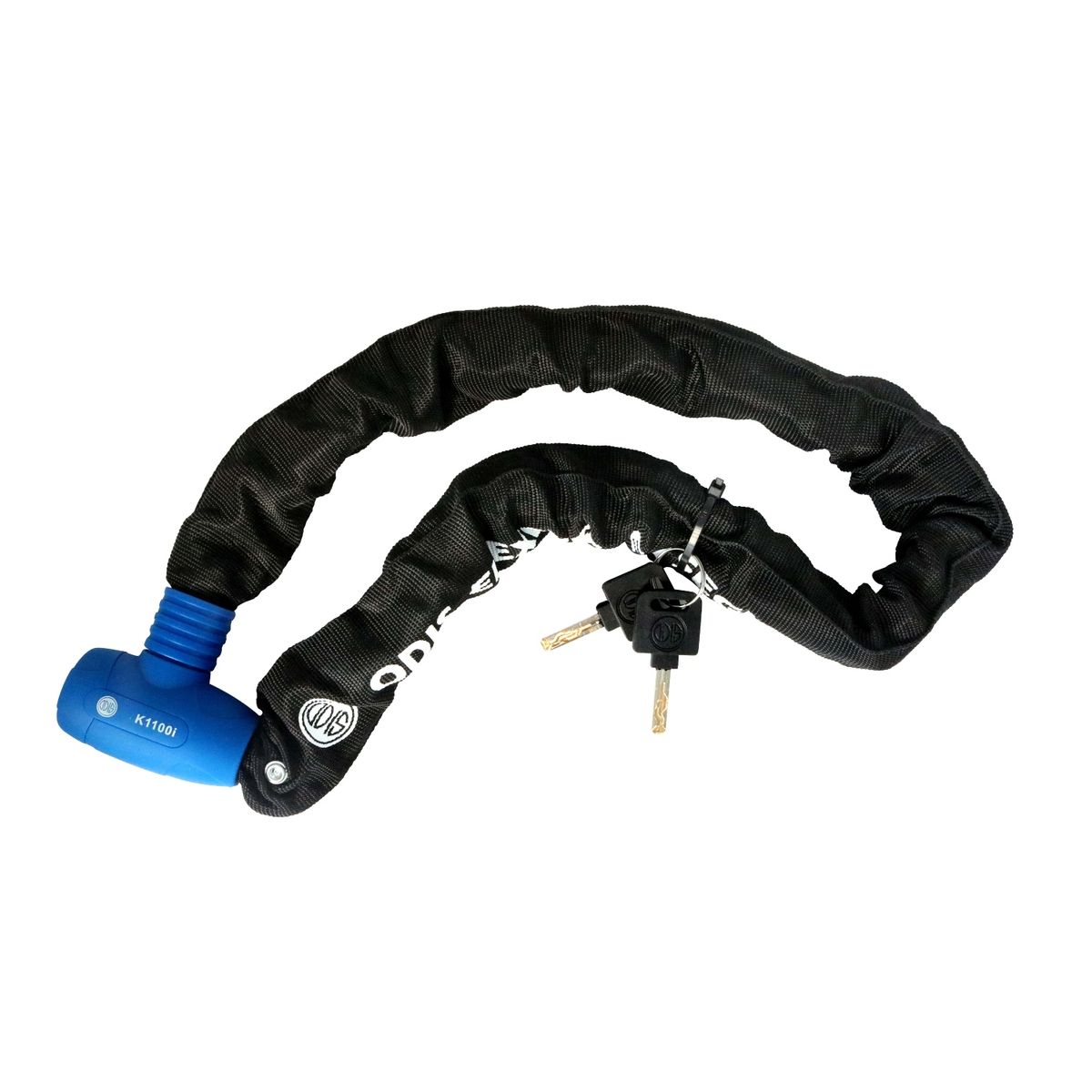ODIS - Candado Bicicleta Cadena Integrada Odis 9,5mmx1m Llave Mapa