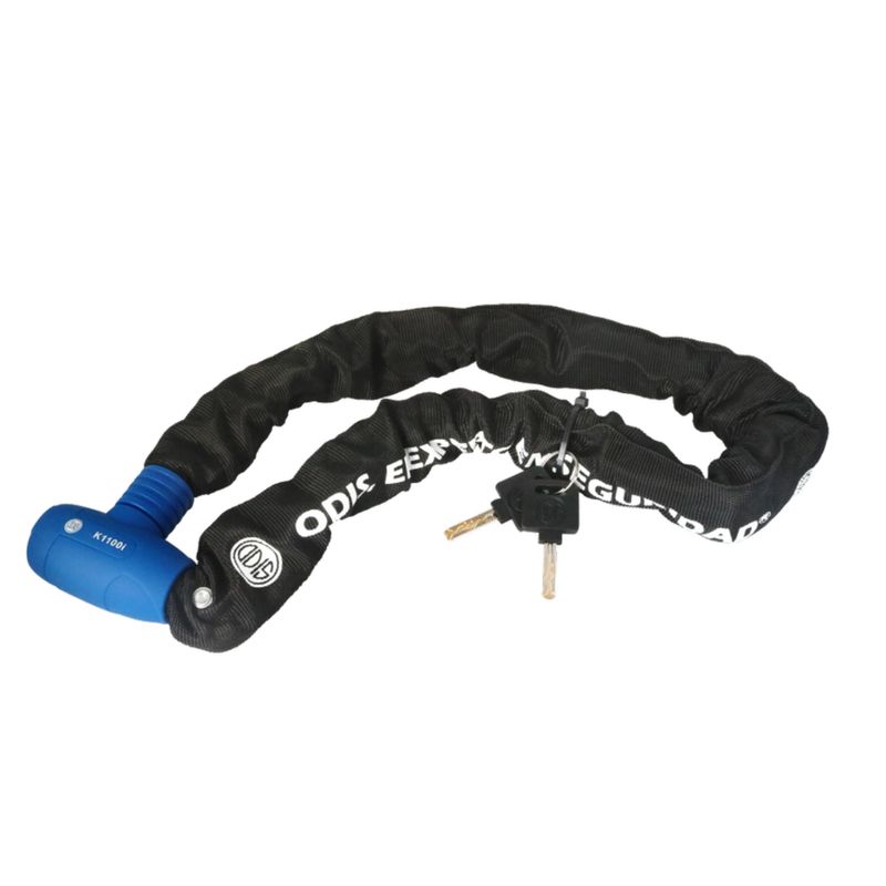 ODIS - Candado Bicicleta Cadena Integrada Odis 9,5mmx1m Llave Mapa