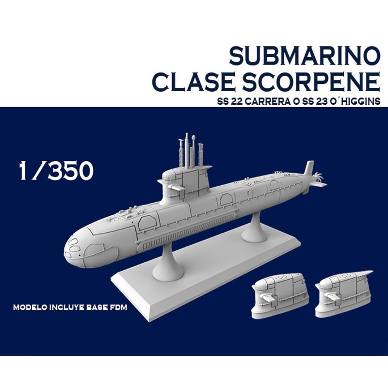 GENERICO - HISTORICOS SUBMARINO CLASE SCORPENE 1:350