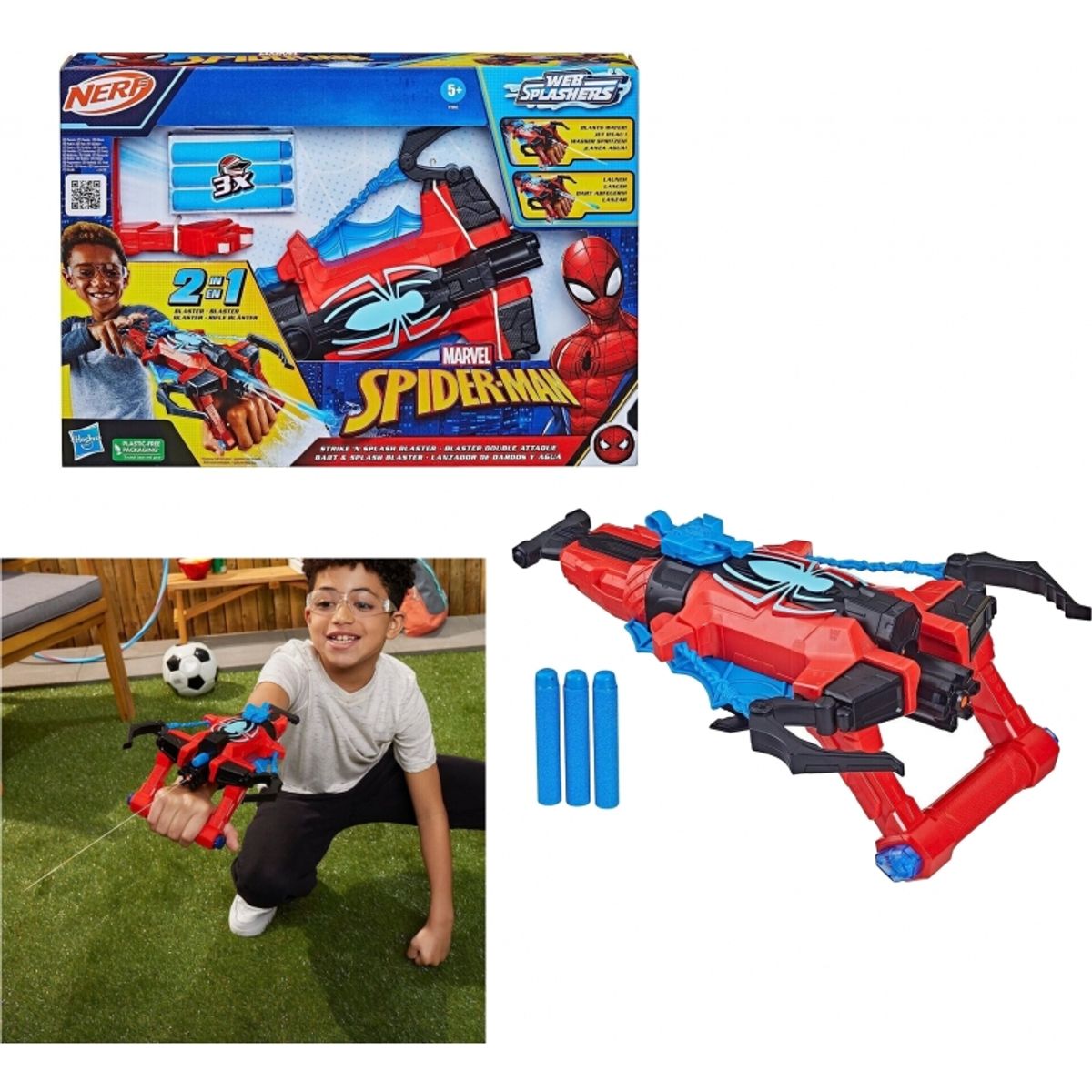 HASBRO - HASBRO F7852 MARVEL SPIDERMAN STRIKEN SPLASH BLASTER