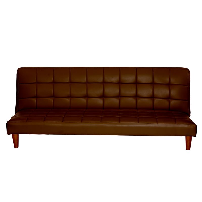 LATAM HOME - Futón Sofá Cama Turin PU Chocolate