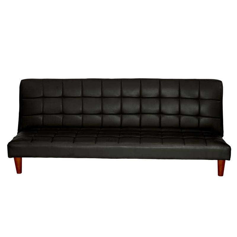 LATAM HOME - Futón Sofá Cama Turin PU Negro