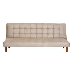 LATAM HOME - Sofá Cama Turin Beige 3 Cuerpos Tela