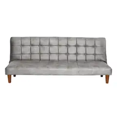 LATAM HOME - Futón Sofá Cama Turin Cuero Kentucky Gris
