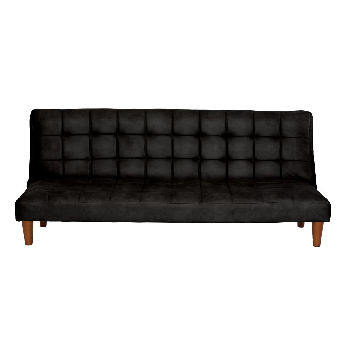 LATAM HOME - Futón Sofá Cama Turin Cuero Kentucky Negro