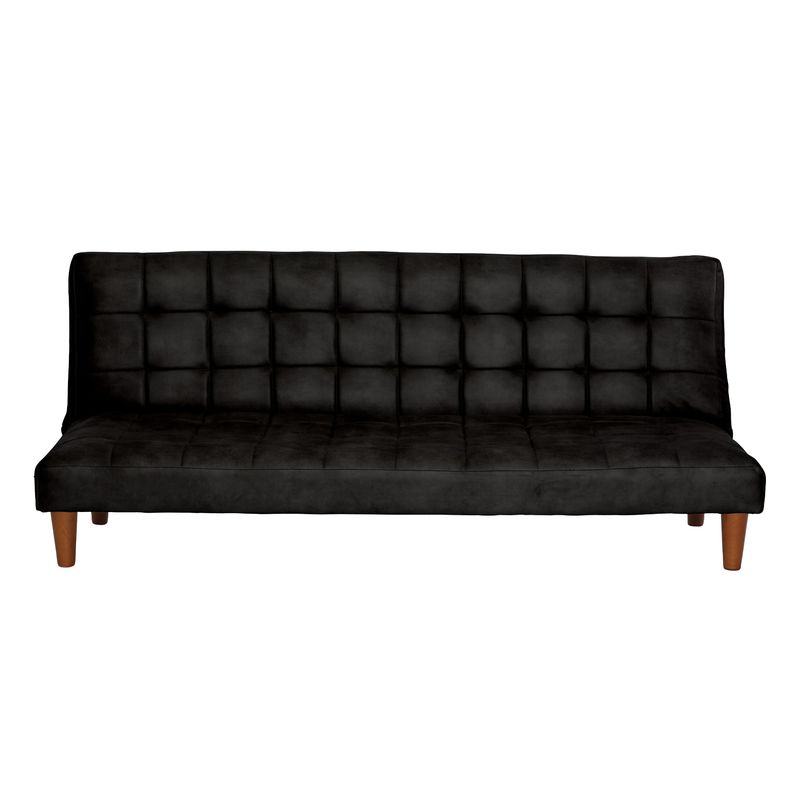 LATAM HOME - Futón Sofá Cama Turin Cuero Kentucky Negro