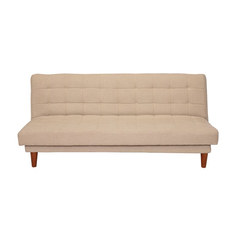 LATAM HOME - Futón Sofá Cama Turin Lino Natural
