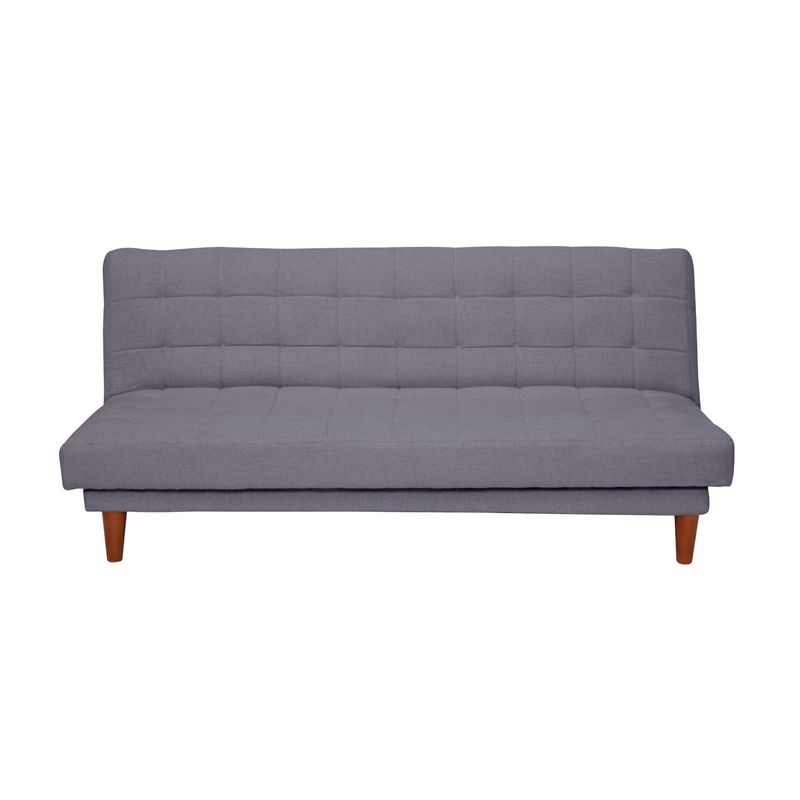 LATAM HOME - Futón Sofá Cama Turin Lino Gris Oscuro