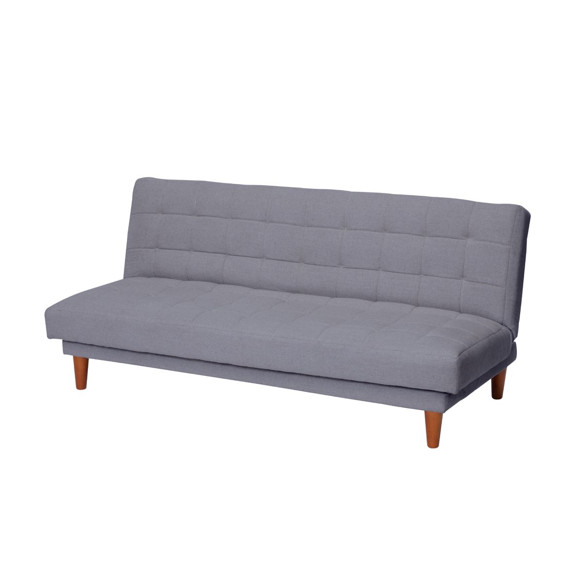 LATAM HOME - Futón Sofá Cama Turin Lino Gris Oscuro