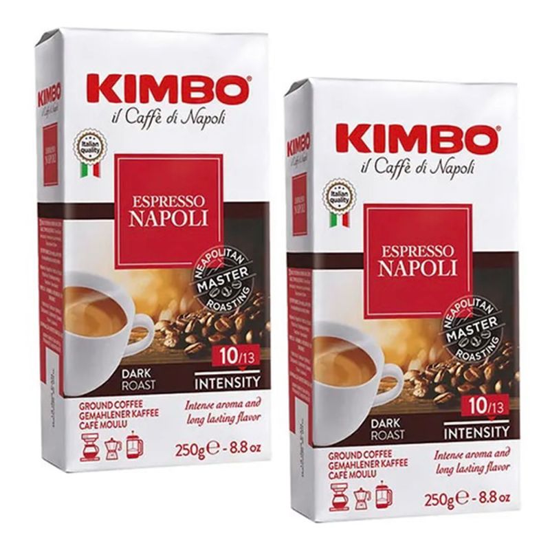 KIMBO - Pack Café Italiano Kimbo Espresso Napoli Molido 2 X 250 Gr