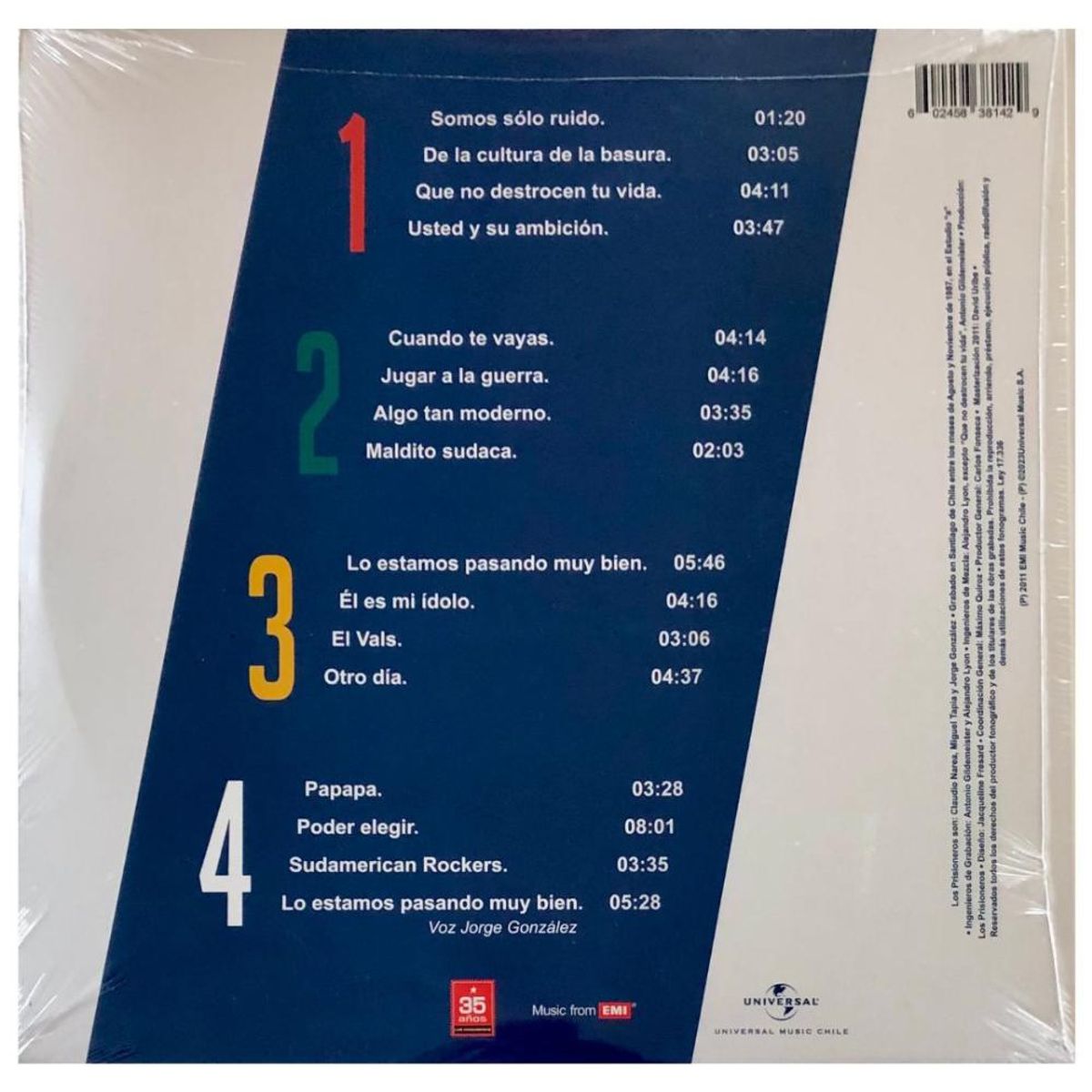 HITWAY MUSIC - LOS PRISIONEROS - LA CULTURA DE LA BASURA (2LP) - VINILO HITWAY MUSIC