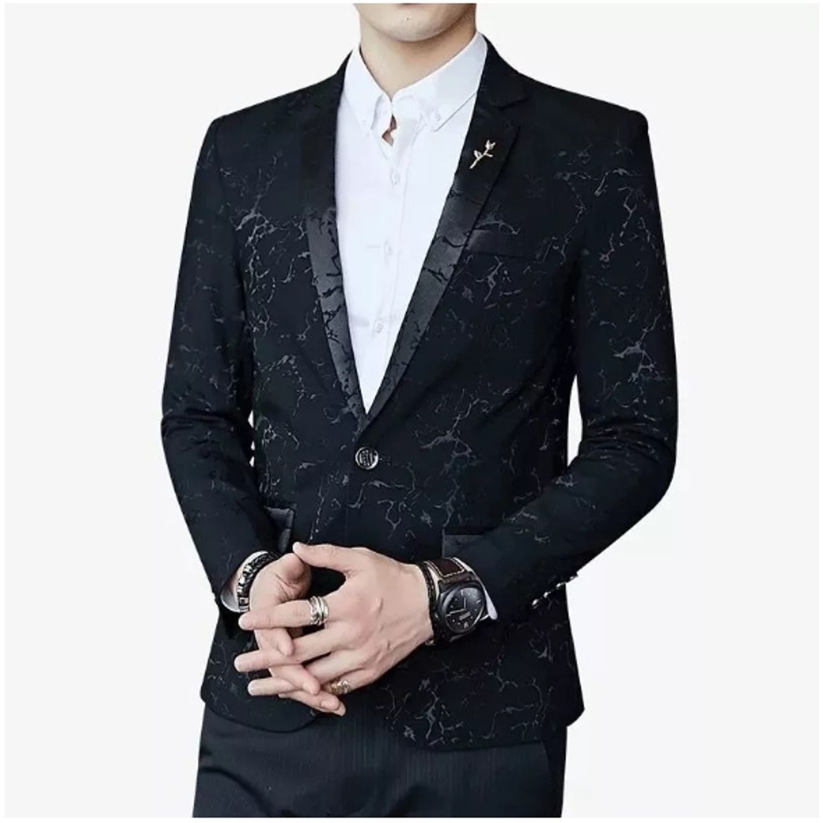 GENERICO - Top venta Chaqueta de fiesta lujo baile para hombre