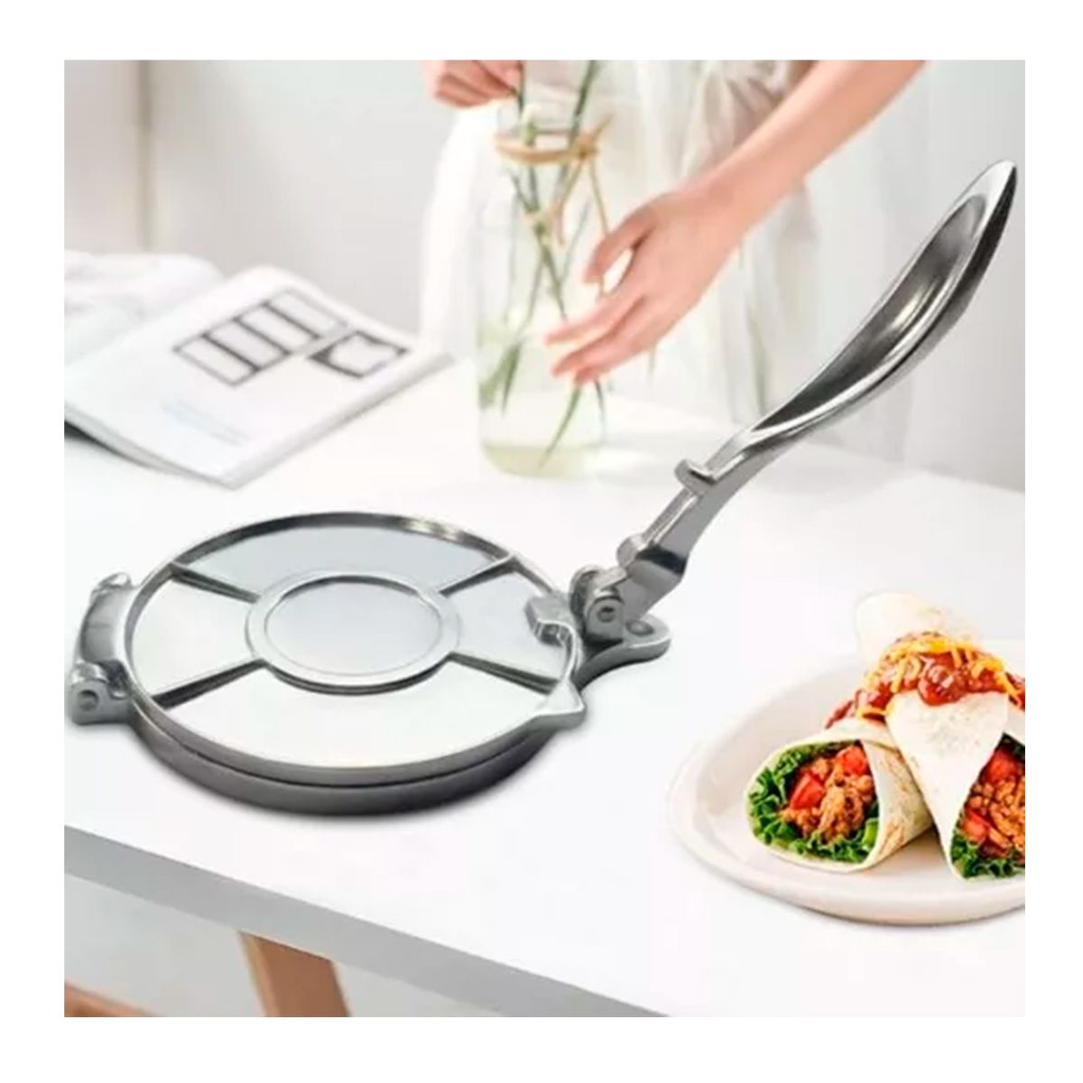 GENERICO - Prensa Para Tortillas 8 Pulgadas