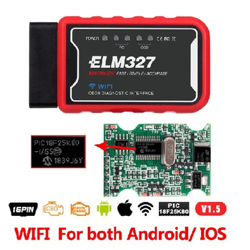 GENERICO - Scanner Automotriz Auto ELM327 WIFI OBD2 Última Versión