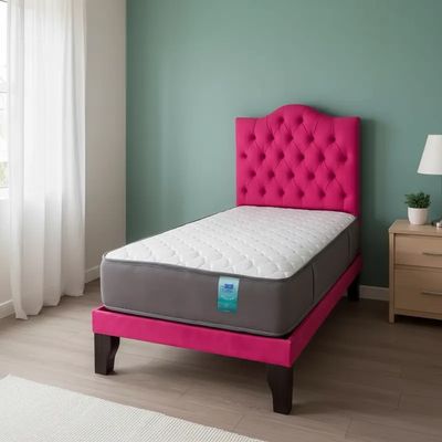 Imagen 2 del producto Cama Ovalada 1,5 Plazas Incluye Respaldo + Colchón Funcional