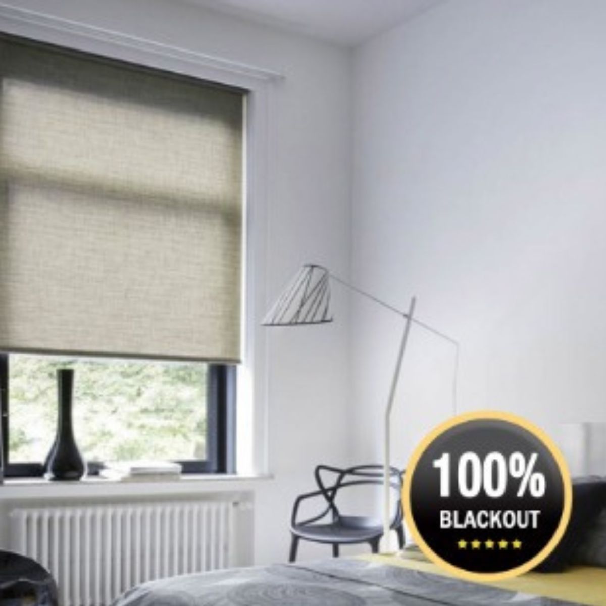 GENERICO - Cortina roller blackout 120x200 Beige