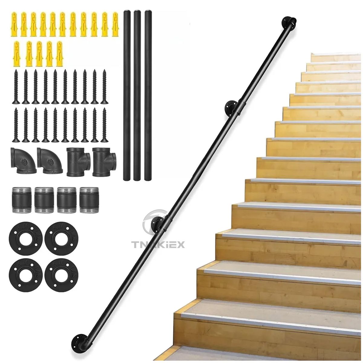 TNAKIEX - Pasamanos De Barandal De Escaleras Profesionales 3 Metro
