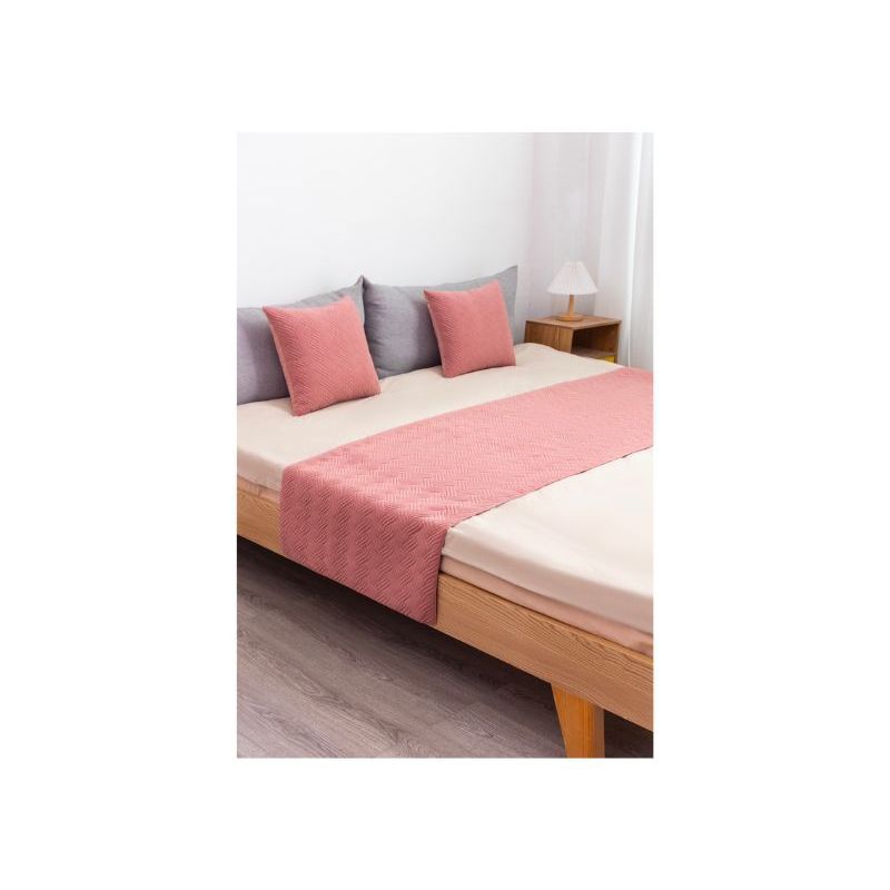 GENERICO - Piecera de Cama Plush 2 Plazas King - Rosado
