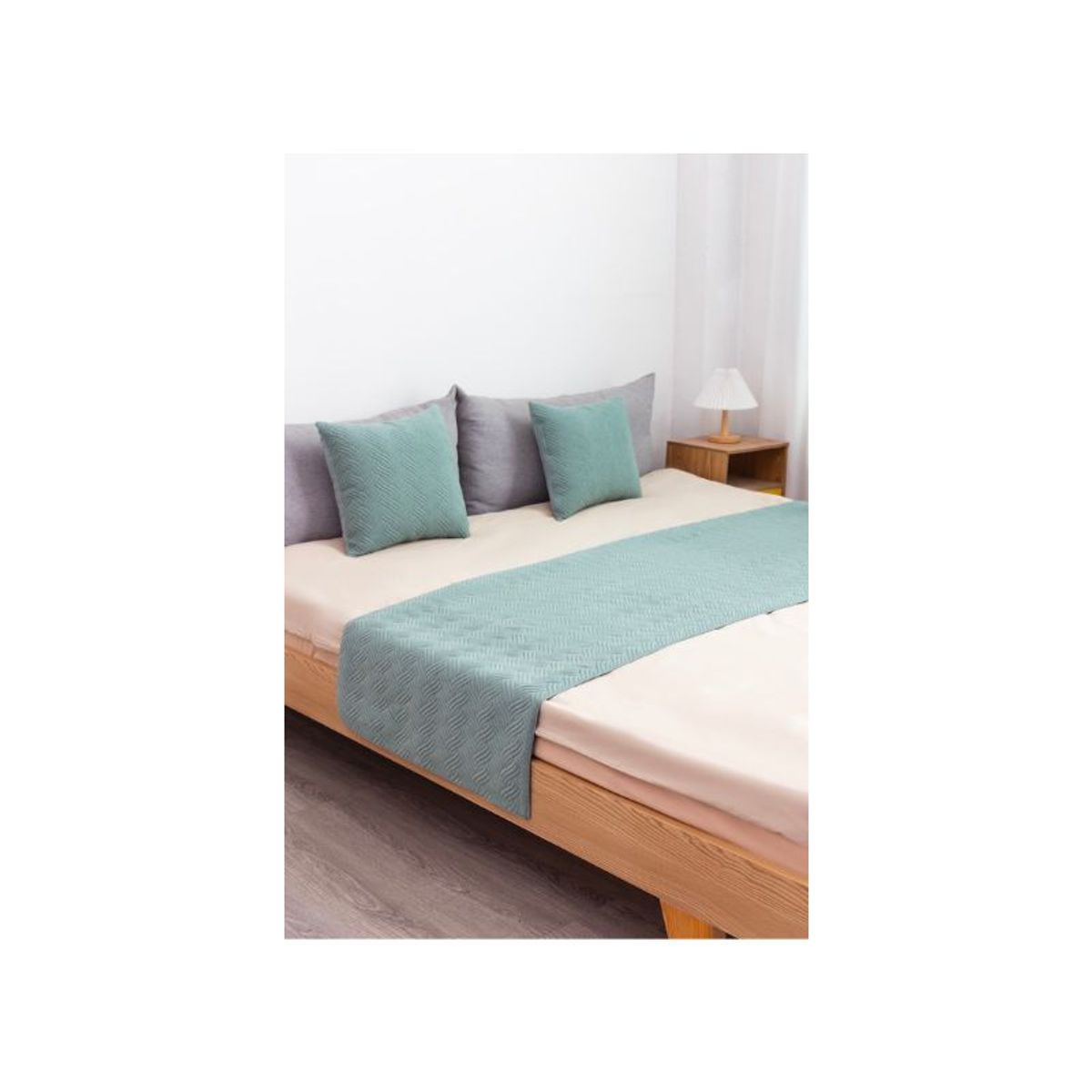GENERICO - Piecera de Cama Plush 2 Plazas King - Verde