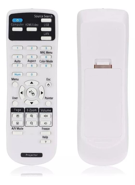 KUANGYE Control Remoto Generico Compatible Con Data Proyector Epson