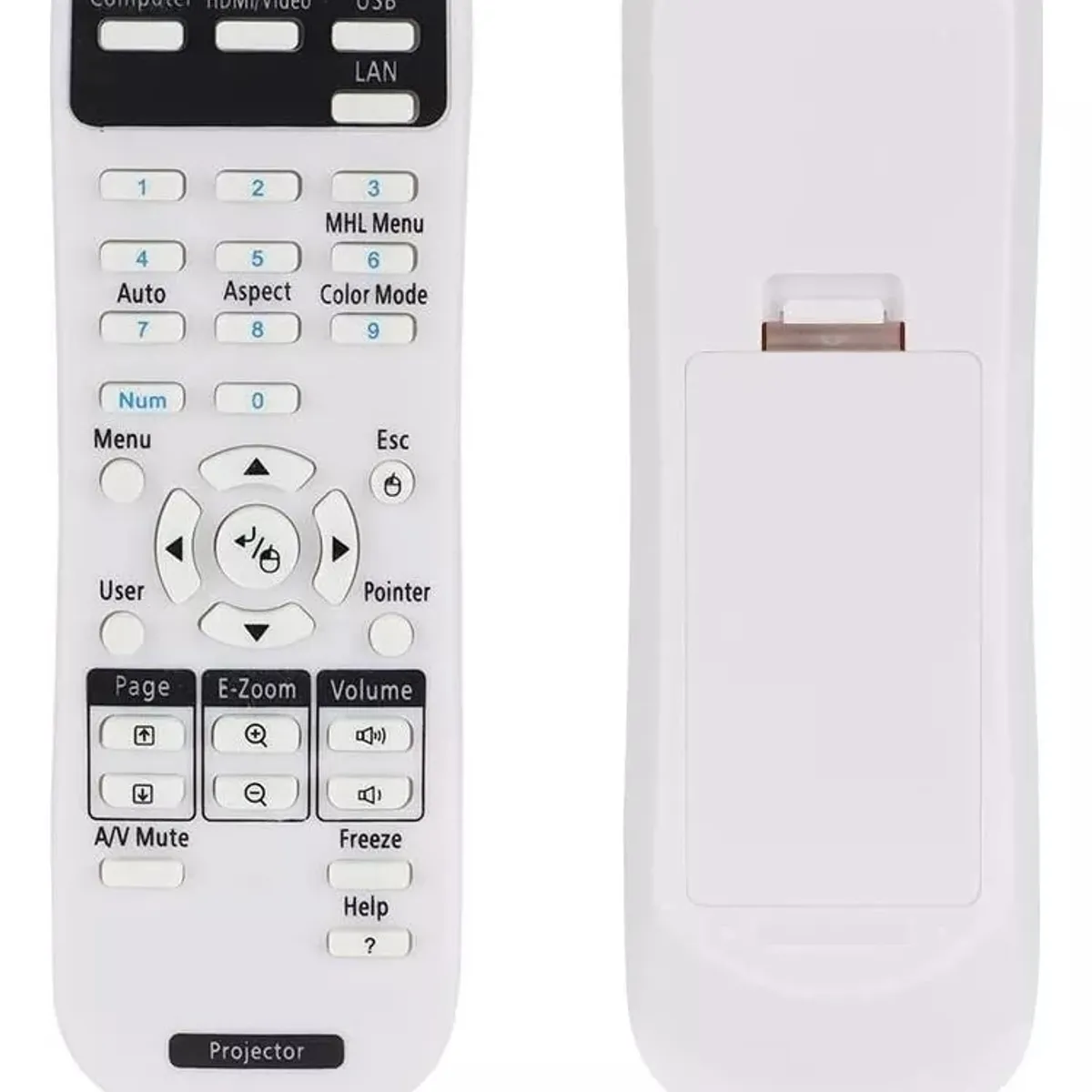 KUANGYE - Control Remoto Generico Compatible Con Data Proyector Epson