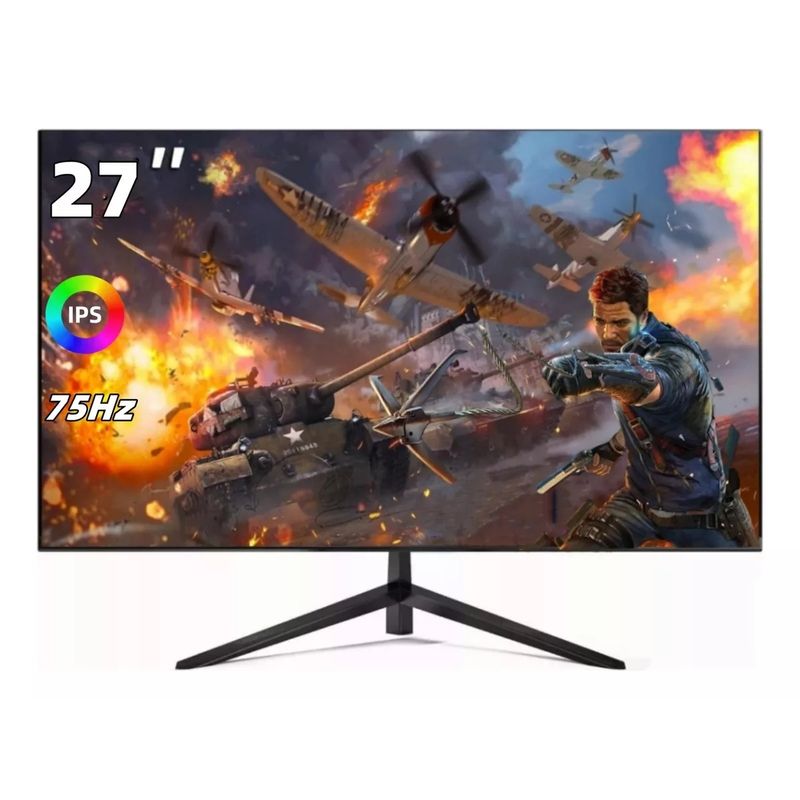 BLUEDREAMER - Monitor Gamer 27 Pulgadas IPS 75Hz HDMI