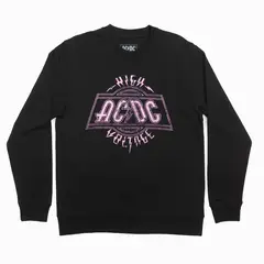 AC DC - Poleron Mujer Ac/Dc High Negro Ac/Dc