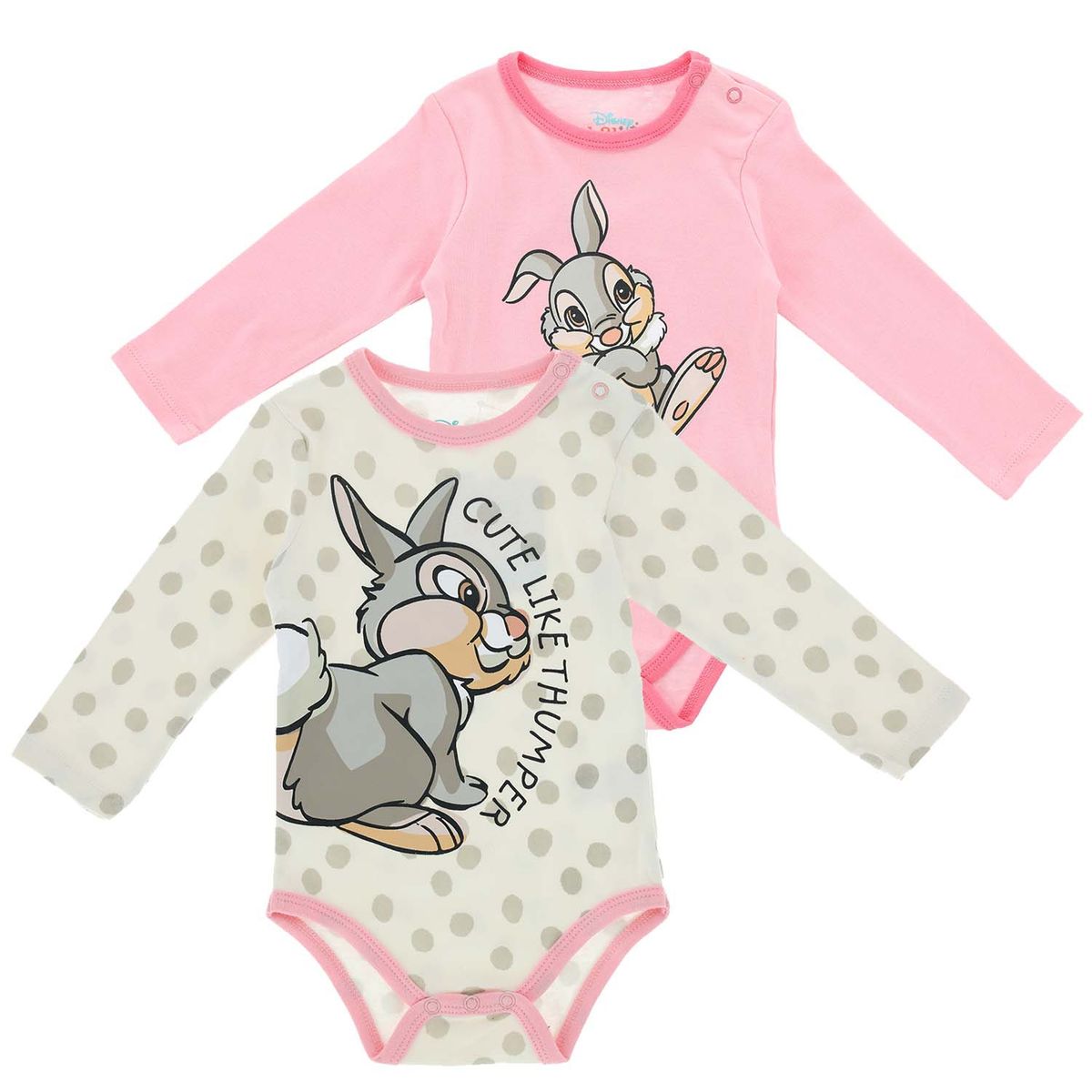 DISNEY - Pack Body Bebe Bambi Cute Tambor Rosado Disney