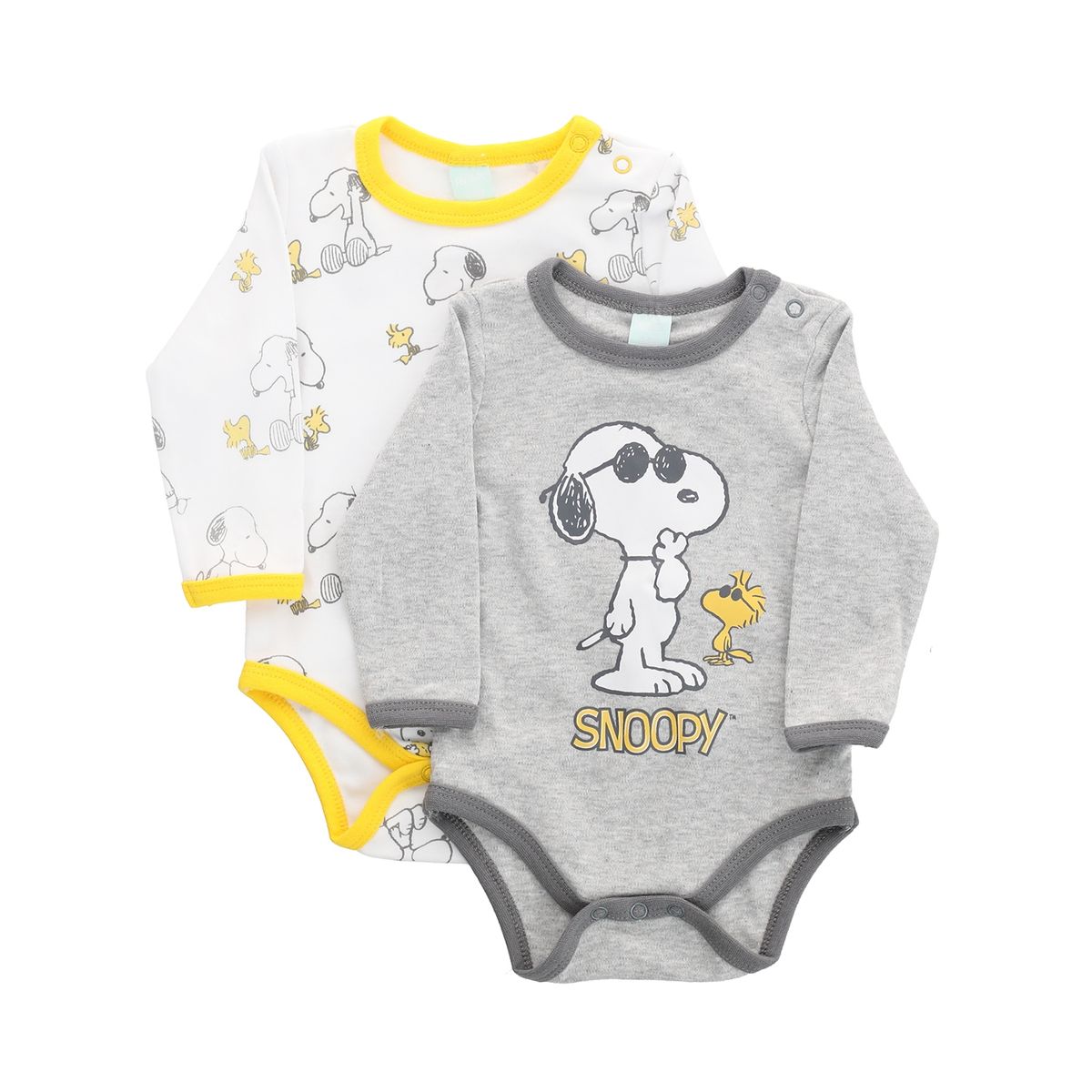 SNOOPY - Body Bebe Snoopy  Blanco Snoopy