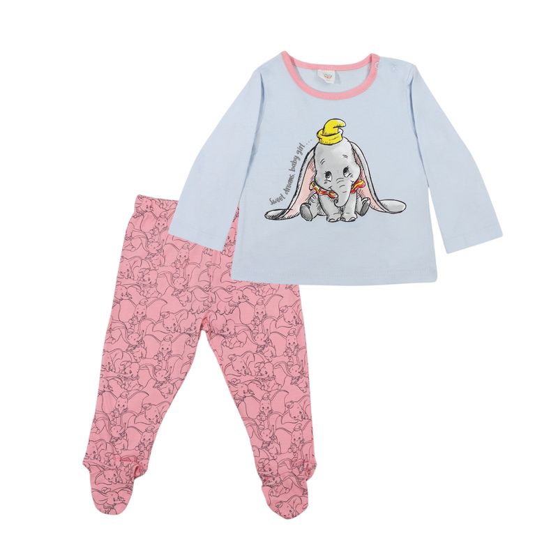 DISNEY - Pijama Bebe Dumbo Rosado Disney