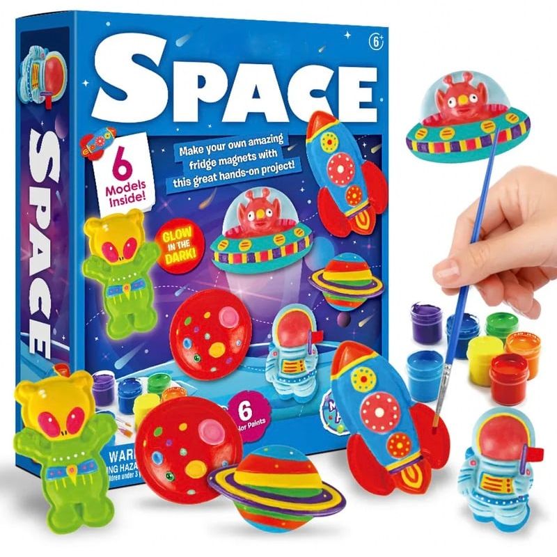 GENERICO - Manualidad para moldear y pintar figuras del espacio
