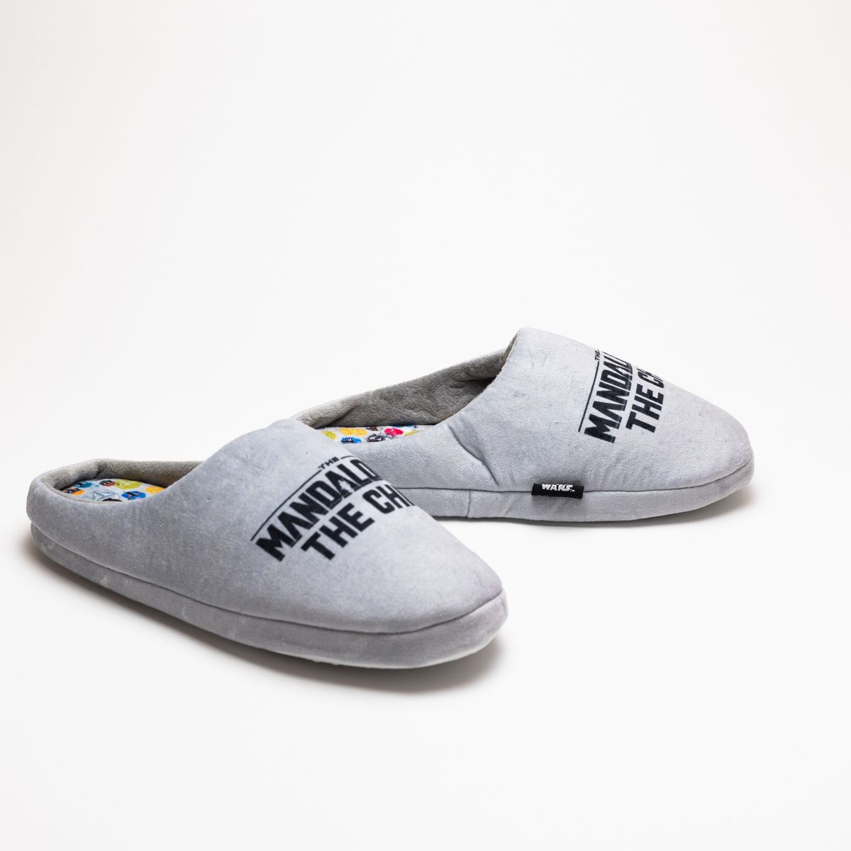 STAR WARS - Pantufla Hombre Mandalorian Logo Gris Star Wars