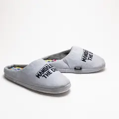 STAR WARS - Pantufla Hombre Mandalorian Logo Gris