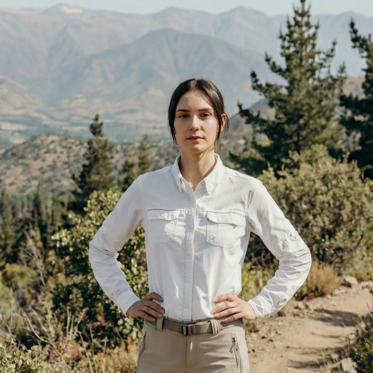 T-WORLD - Blusa Mujer Outdoor Jubae Ripstop  UV UPF+50 Transpirable