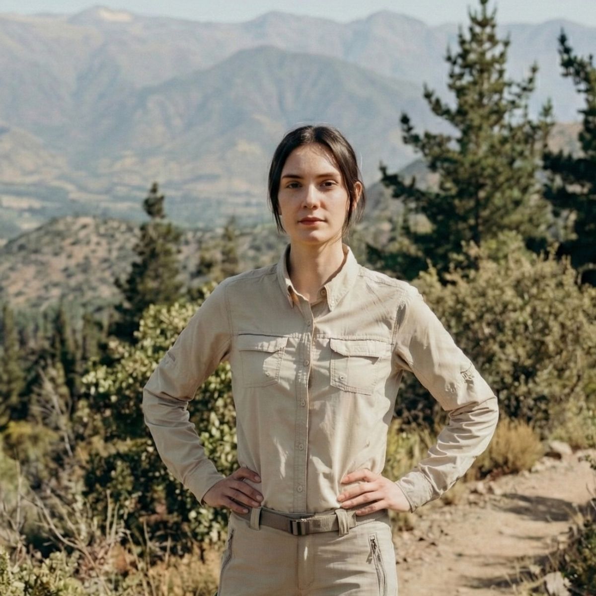 T-WORLD - Blusa Mujer Outdoor Jubae Ripstop  UV UPF+50 Transpirable