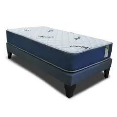 SLEEPWELL - Cama Europea Kiropractic 1.5 Plaza Box