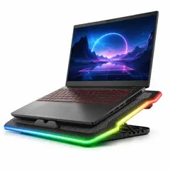 TRUST - Ventilador para Notebook GXT Aura RGB 17.3” Ajustable