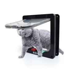 CRUSEC - Puerta Silenciosa Con Solapa Gato Para Interior Exterior