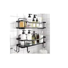 GENERICO - Organizador De Ducha Repisa Baño Adhesivo Set 2 Inoxidable