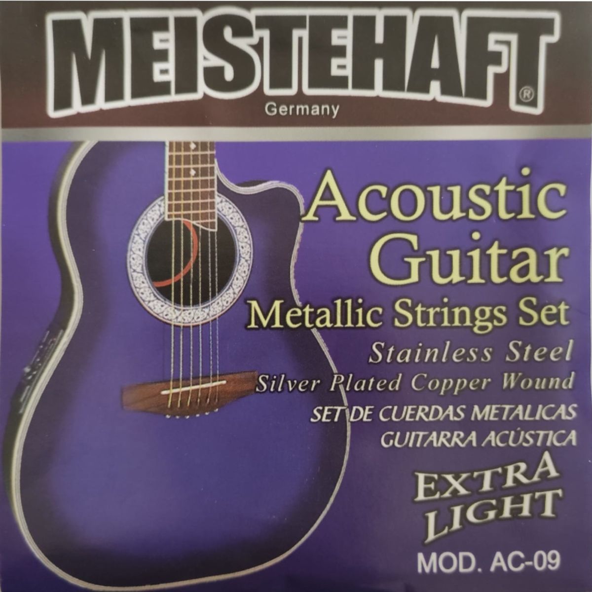 MEISTEHAFT - Cuerdas metalicas para guitarra acustica Meistehaft AC-09