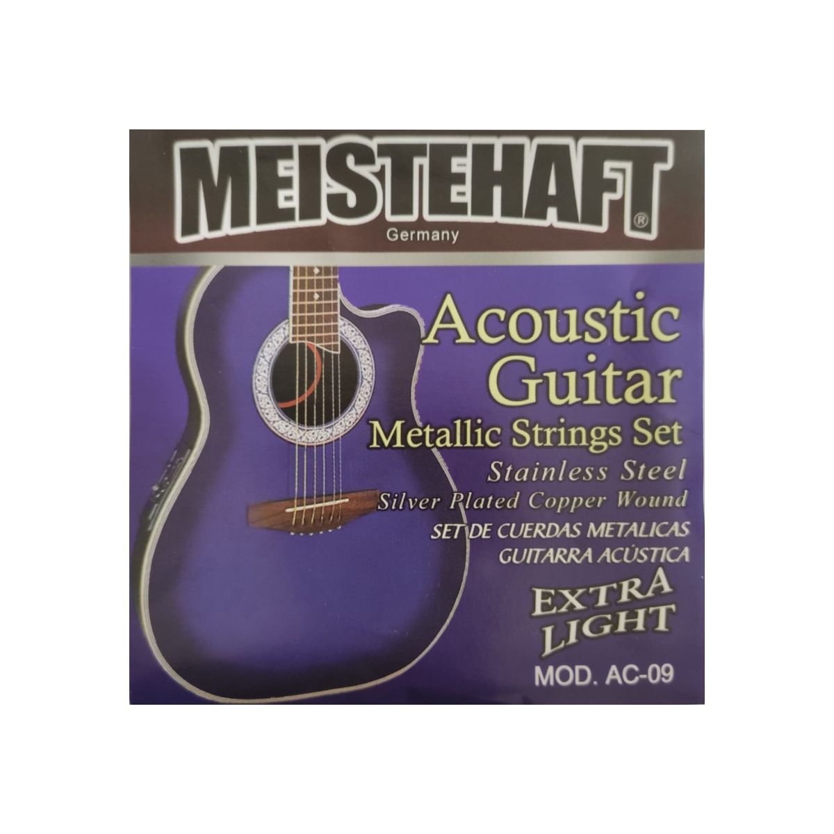 MEISTEHAFT - Cuerdas metalicas para guitarra acustica Meistehaft AC-09