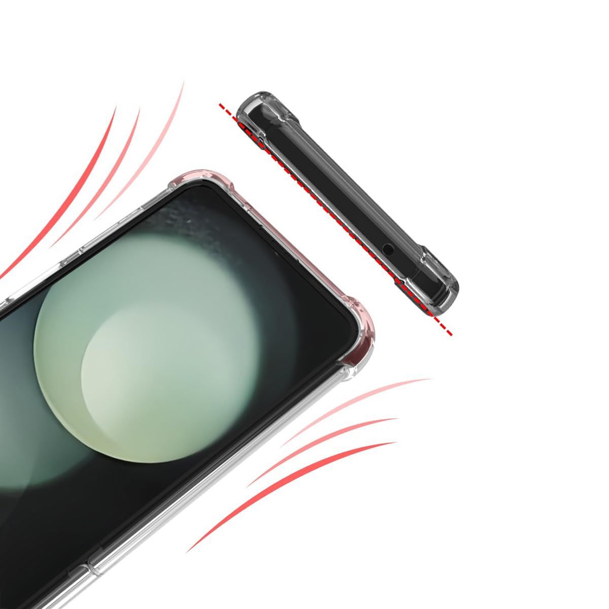 GENERICO - Carcasa Transparente Para Samsung Z Flip 5