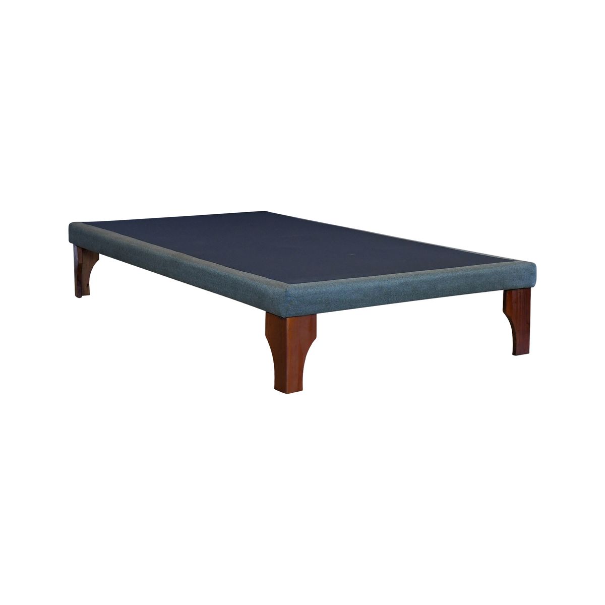 BLOCCARE - Base de Cama 1.5 Plaza de 190 cm / 8 cm - Patas 24 cm