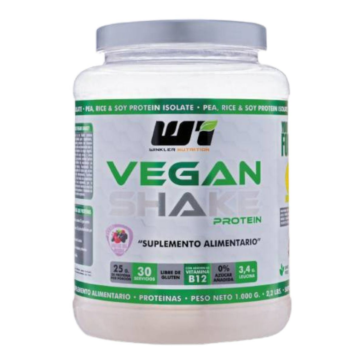 WINKLER NUTRITION - Proteina vegana Vegan Shake Caramelo 1 kg 30sv -  Winkler Nutrition.