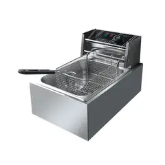 GENERICO - Freidora industrial Hoffmans HM-88-1 6L acero inoxidable 220V-240V
