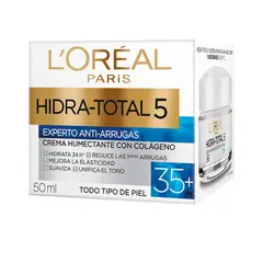 LOREAL PARIS - Loreal Crema facial dia hidratante total 5 anti-arrugas 35+ 50ml.