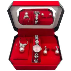 PEQUI - CONJUNTO RELOJ PLATEADO
